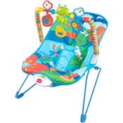 Cadeira de Descanso Vibratória para Bebê Baby com Móbile Guta Guti Azul