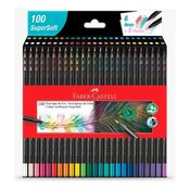 Lápis De Cor Supersoft 100 Cores Faber Castell Desenho Artes