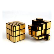 Cubo Mágico Mirror Blocks Espelhado Qiyi Dourado 3x3