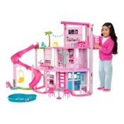 Casa de bonecas Mattel Barbie Casa dos Sonhos Dreamhouse Pool Party HMX10 rosa