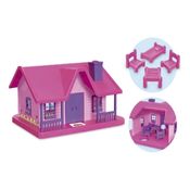 Casinha De Boneca Bella Casinha Menina Usual Brinquedos Cor Rosa