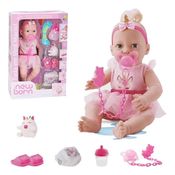 Boneca Unicórnio Fofinho C Chupeta E Fraldinha Faz Xixi