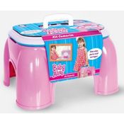 Kit Camarim C/ Alça Baby Alive Oficial Vira Banquinho Rosa