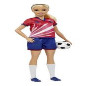 Barbie Profissões Jogadora De Futebol Rosa Hcn17 - Mattel
