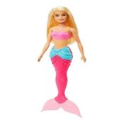 Boneca Barbie Sereia Loira Com Cauda Rosa - Loira