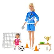 Boneca Barbie Treinadora De Futebol Original Mattel GLM53