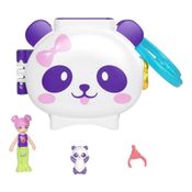 Boneca Polly Pocket Micro Mundo Pet Connects Fofo Pandinha