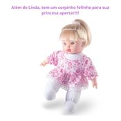 Boneca Nenem Menina Coleção Hair Soft Super Macia Milk