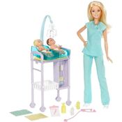 Barbie Profissões - Médica Pediatra Loira - Mattel Gkh23