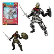 Boneco Guerreiro Cavaleiro Medieval, 8cm