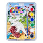 Dinossauro De Pintura C/ Tintas Pincel Brinquedo Infantil
