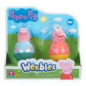 Peppa Pig - Pack Com 2 Weebles De 8cm - Peppa E George