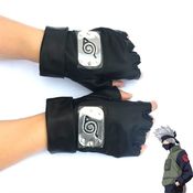 Par Luva De Couro Kakashi Hatake Cosplay Anime Naruto