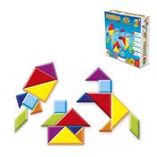 Brinquedo Educativo Tangran Com 100 Figuras Para Montar