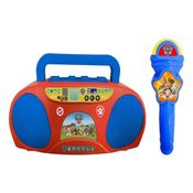 Boombox E Karaoke Patrulha Canina Infantil Candide