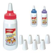 Decorador De Bolo Com 8 Bicos De 350ml Sortido