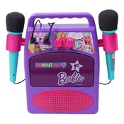 Barbie Meu Primeiro Karaokê Musical Com 2 Microfone Luxo