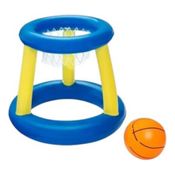 Boia Inflável Piscina Cesta De Basquete E Bola 61cm Infantil