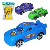Kit 10 Carrinho De Fricção Pull Back Power Colorido 10cm Personagem Carro