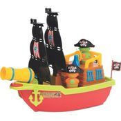 Brinquedo Iantil Barco Aventura Pirata Agua Mercotoys Cor Colorido