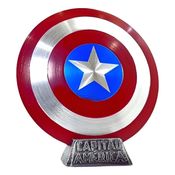 Escudo Capitão América 20cm Alumínio Miniatura Decoração