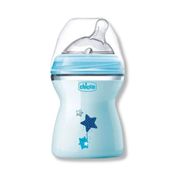 MAMADEIRA STEP UP 250ML FL MEDIO (0M+) AZUL - CHICO