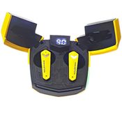 Fone de Ouvido Headset Gamer Bluetooth Wireless Cor Amarelo