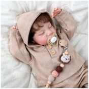 Bebê Recém-Nascido Newborn,Boneca Realista BABESIDE Menino 43 cm Corpo Inteiro Vinil Correto Anatomicamente com Acessórios.