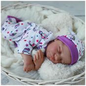 Bebê Recém-Nascido Newborn,Boneca Realista WOOROY, Bebê Reborn de 45 cm com Corpo Completo de Vinil, Menina com Silicone, Detalhes Anatômicos,