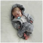 Bebê Recém-Nascido Newborn,Babeside Boneco Bebê Reborn Menino 43 cm Sensação de Bebê Realista Corpo Inteiro de Vinil com Caixa de Presente para