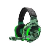 Fone de Ouvido Gamer Camuflado XP-6 Naval Cor Verde