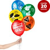 Balão Festa Junina Pacote com 20 Balões 8 Polegadas Decoração São João Arraiá Fogueira -