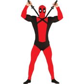 Fantasia Deadpool Adulto Cosplay Masculina Com Máscara