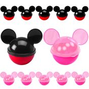 Kit 12 Potes 220ml p/ Doces Lembrancinha Festa p/ Sacolinha Surpresa Mickey e Minnie