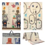 Tapete Dobrável Dupla Face Emborrachado Animais180cm*120cm Kababy