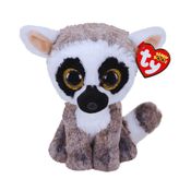 Pelúcia Ty Beanie Boo’s Lêmure Linus Médio 44109 Original Toyng Fofinho e Divertido