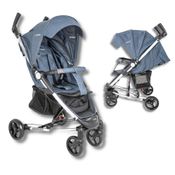 CARRINHO DE BEBE HELIOS II MELANGE AZUL (S/ADAPTADOR) - KIDDO