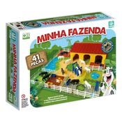 Brinquedo De Montar Minha Fazenda 41 Peças Menino - Nig