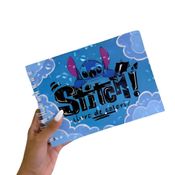 Livro de Colorir Stitch Azul - 50 Folhas para Crianças e Adultos, Atividade Criativa e Divertida