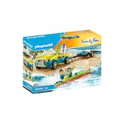 Playmobil - Buggy Com Reboque E Canoa - Family Fun - 70436