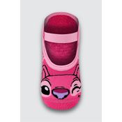 Meia Infantil Lupo Sapatilha Stitch Rosa