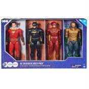 Pack 4 Bonecos DC 30cm – Batman, Flash, Shazam e Aquaman Articulados Edição Warner 100 Anos