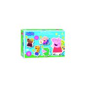 Meu Primeiro Quebra Cabeça Peppa Pig Peças em Madeira - Nig