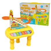Teclado Piano Musical Patinho Pinguim Feliz 2x1 Músicas Luz