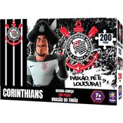 Quebra-Cabeça 200 Peças - Corinthians - Brasão do Timão - Mimo Toys