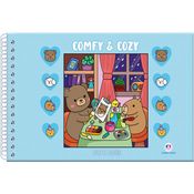 Comfy And Cozy - Livro De Colorir - Blue