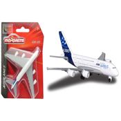Avião Comercial Airbus A380-800 - Miniatura de Metal 11 cm - Majorette