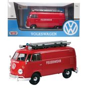 Volkswagen Type 2 (T1) Delivery Van Kombi Bombeiros - 1/24 - VW Series - Motormax