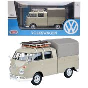 Volkswagen Type 2 (T1) Pickup Kombi c/ Rack, Mala e Lona - 1/24 - VW Series - Motormax