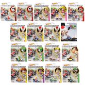 Kit c/ 8 Carrinhos Mario Kart Sortidos - Hot Wheels - Mattel